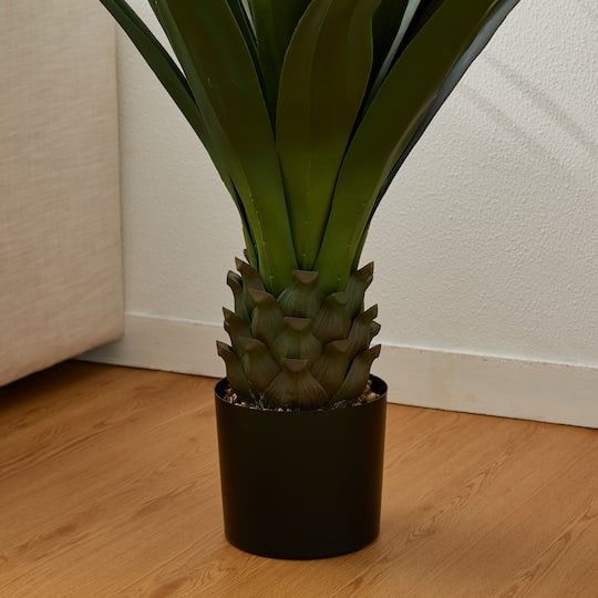 Glitzhome® 3.25ft. Potted Faux Agave Plant